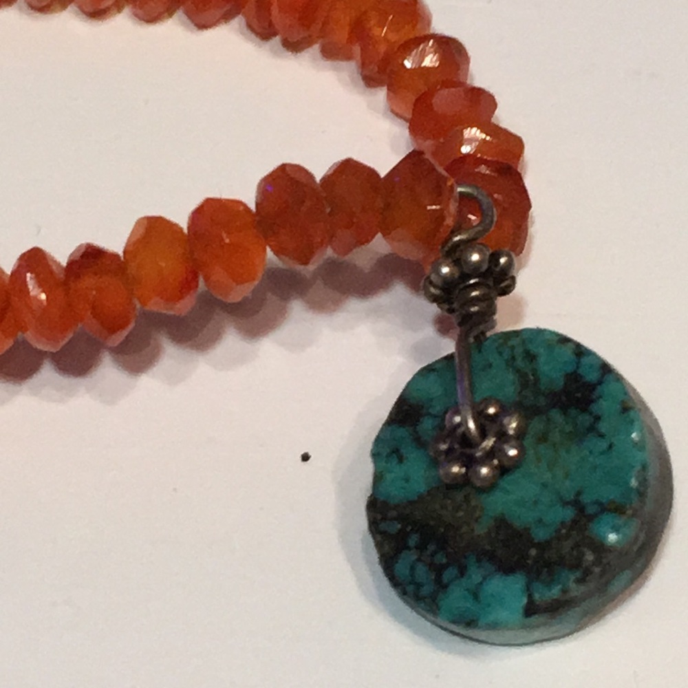 Turquoise and Citrine Bead Bracelet